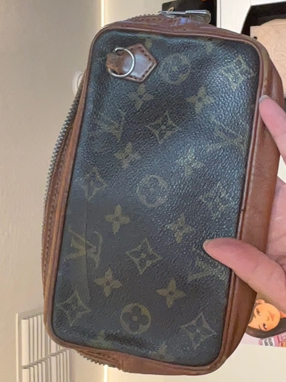 82. lv mono slashed sold as is desc in live no cancel/returns